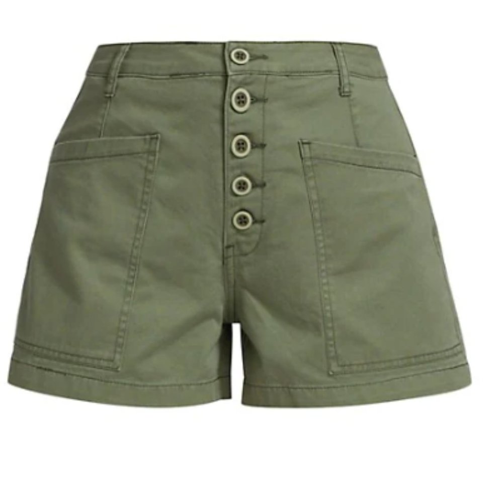 Pistola Tammy High-Rise Cotton Twill Shorts